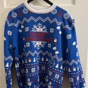 ⭐️“Gainzmas” sweater, L